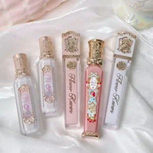 Flower Knows Strawberry Rococo Series Cloud Lip Cream Lip Gloss Long Lasting Velvet Lip Tint Lipstick for Women Cosmetic